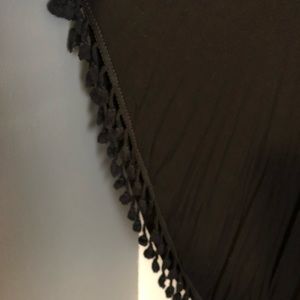 Chelsea & Theodore Tops - Black Poncho Shirt Chelsea & Theodore Tops - Black Poncho Shirt